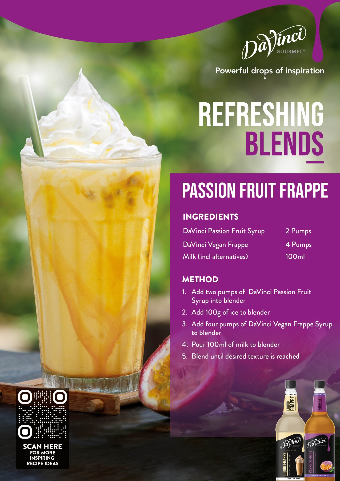 Passionfruit Frappe