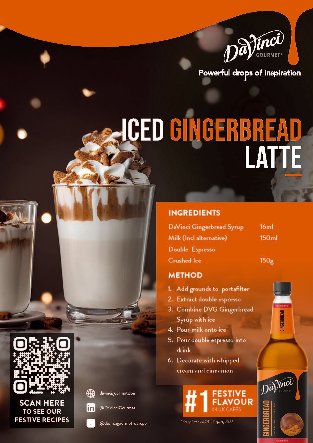 Iced Gingerbread Latte