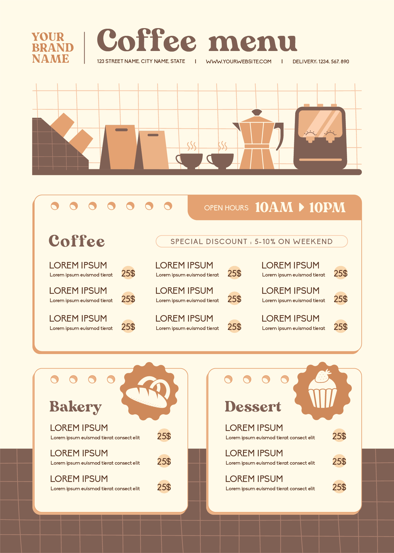 Menu Template 5