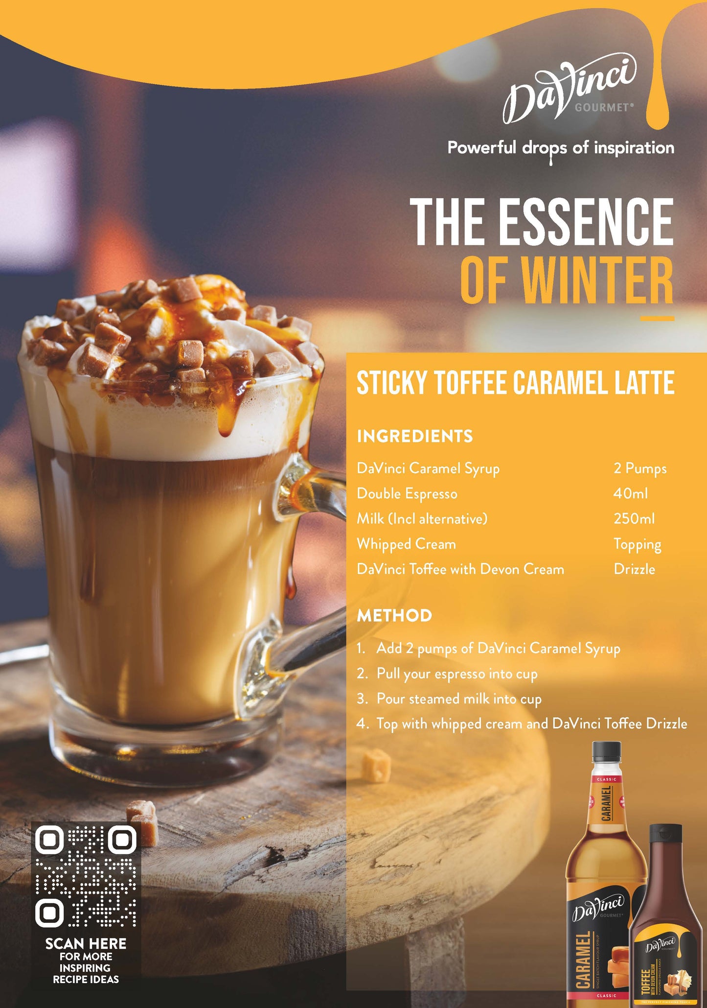 Sticky Toffee Caramel Latte