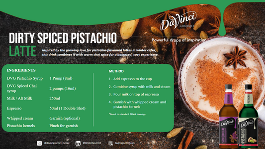 Dirty Spiced Pistachio Latte